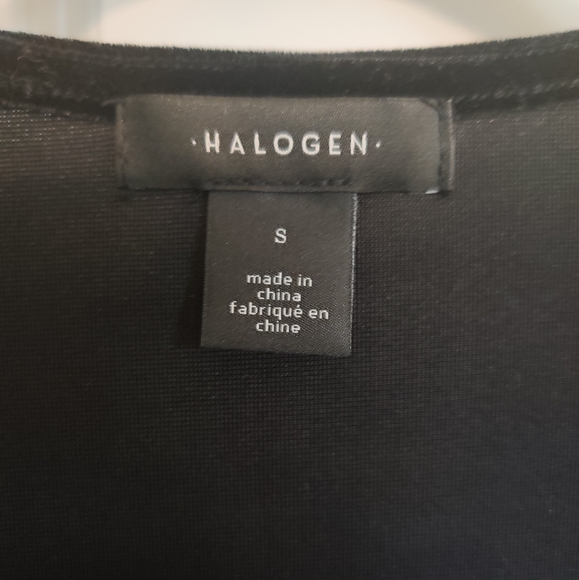NWT Halogen Velvet Wrap Top - Picture 3 of 4